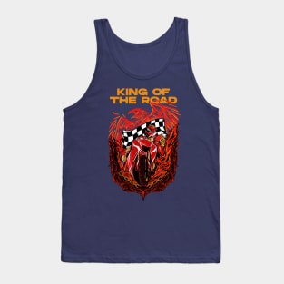 Red Hawk The King Of Road Tank Top